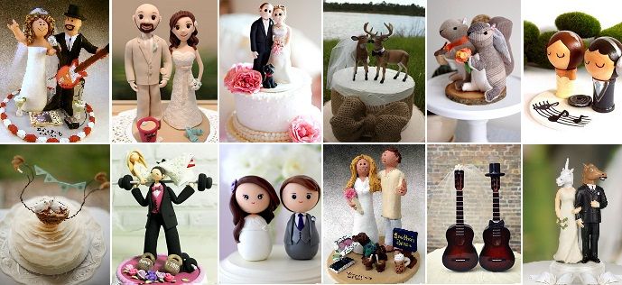Идеи для вдохновения: фигурки на свадебный торт