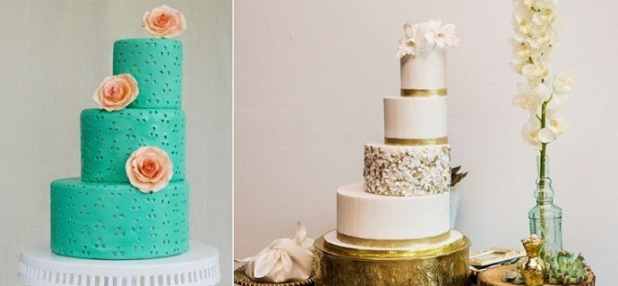 7 потрясающих ассиметричных свадебных тортов