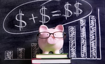 Piggy Bank with savings formula