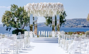 Жемчужная свадьба в Греции от event-дизайнера Юлии Шакировой