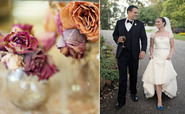 9 романтичных идей использования сухоцветов в свадебном декоре