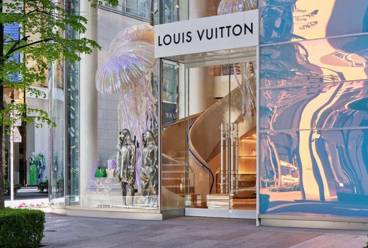 Открытие инновационного магазина Louis Vuitton в Токио