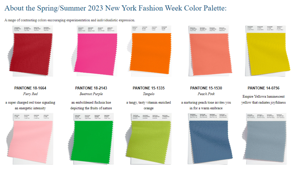 Event-палитра 2023: главный цвет года от Pantone и актуальные оттенки навесну-лето