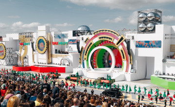 Грандиозное уличное шоу в Альметьевске: креативные решения и инженерия проекта от команды LYM